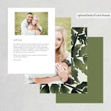 "Love springs eternal" - Menus in Fern by Chris Griffith - Back of Card Options