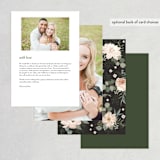 "Lovely Vine" - Menus in Blush by Susan Moyal - Back of Card Options