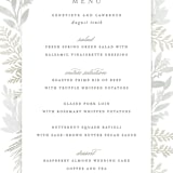 "Dear Greenery" - Menus in Eucalyptos by Hooray Creative - Detail