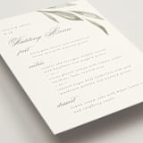 "Whispered Leaves" - Menus in Leaf by Kristie Kern - Detail