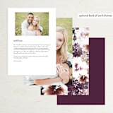 "Lush Bouquet" - Menus in Autumn by Phrosné Barwood - Back of Card Options