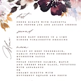 "Lush Bouquet" - Menus in Autumn by Phrosné Barwood - Detail