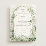 "Lush Greenery" - Menus in Fresh Green by Phrosné Barwood - Front