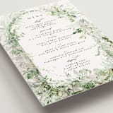 "Lush Greenery" - Menus in Fresh Green by Phrosné Barwood - Detail
