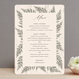 "Woodland Garden" - Menus in Mahogany by Susan Moyal - Front