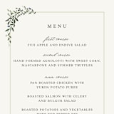 "Green Wreath" - Menus in Champagne by Lori Wemple - Detail