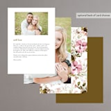 "Beautiful Spring" - Menus in Spring by Phrosné Barwood - Back of Card Options