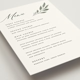 "Pressed Foliage" - Menus in Heather by Stacey Meacham - Detail