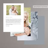 "Blueridge" - Menus in Ocean by Leah Bisch - Back of Card Options
