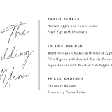 "Landscape" - Menus in Black Tie by Laura Hamm - Detail