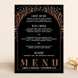 "Grand Natura" - Menus in Noir by GeekInk Design - Front