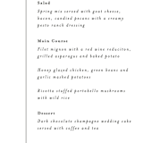 "Aligned" - Menus in Pearl by Michelle Taylor - Detail