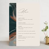 "Love Story" - Menus in Turquoise by Kate Ahn - Front