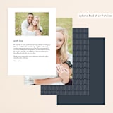 "Proposal" - Menus in Marine by Sandra Picco Design - Back of Card Options
