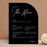 "Aesthetic" - Menus in Blush by Liz Conley - Front