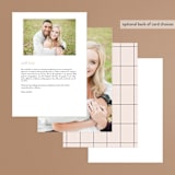 "Aesthetic" - Menus in Blush by Liz Conley - Back of Card Options