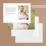 "cultured pearl" - Menus in Pearl by Erin Deegan - Back of Card Options