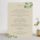 "Modern Leaves" - Menus in Smoked by Shannon Chen of Four Wet Feet Studio - Front