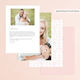 "Emblem" - Menus in Petal by Kimberly FitzSimons - Back of Card Options