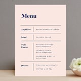 "Vogue" - Menus in Navy by Genna Blackburn - Front