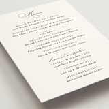 "Organza" - Menus in Linen by Jill Means - Detail