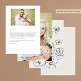 "stylist script" - Menus in Ivory by Cass Loh - Back of Card Options