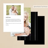 "In this together" - Menus in Black Tie by Lea Delaveris - Back of Card Options