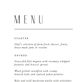 "Narrative" - Menus in Frost by Jennifer Wick - Detail