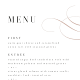 "Foundry" - Menus in Rose Quartz by Kristie Kern - Detail
