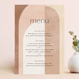 "Arches" - Menus in Terracotta by Kelly Schmidt - Front