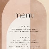 "Arches" - Menus in Terracotta by Kelly Schmidt - Detail