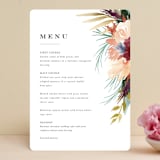 "rustic florals" - Menus in Garden by Kate Ahn - Front