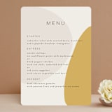 "Organic shapes" - Menus in Mustard by Morgan Kendall - Front
