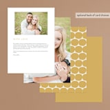 "Organic shapes" - Menus in Mustard by Morgan Kendall - Back of Card Options