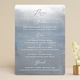 "Romantic Watercolor" - Menus in Mist by Sparkvites - Front