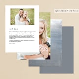 "Romantic Watercolor" - Menus in Mist by Sparkvites - Back of Card Options
