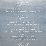 "Romantic Watercolor" - Menus in Mist by Sparkvites - Detail