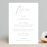 "Ethereal Names" - Menus in Plum by Carolyn MacLaren - Front