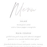 "Ethereal Names" - Menus in Plum by Carolyn MacLaren - Detail