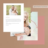 "opalescent" - Menus in Chalcedony by Erin Deegan - Back of Card Options