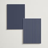 "Marked" - Menus in Navy by JoAnn Jinks - Back of Card Options