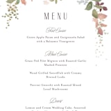 "Wesleyan Hill" - Menus in Wildflower by Jennifer Wick - Detail