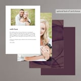 "Petalis" - Menus in Velvet by Christie Garcia - Back of Card Options
