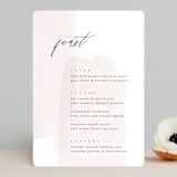 "Painterly" - Menus in Blush by Kelly Schmidt - Front