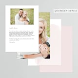 "Painterly" - Menus in Blush by Kelly Schmidt - Back of Card Options