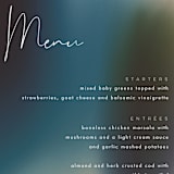 "Mystique" - Menus in Ocean by Lisa McLean - Detail