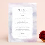 "Lavender fields" - Menus in Lavender by Hooray Creative - Front