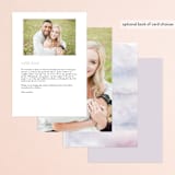 "Lavender fields" - Menus in Lavender by Hooray Creative - Back of Card Options