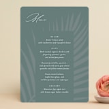 "Faded Palm" - Menus in Mist by Lauren Chism - Front