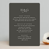 "And here we are" - Menus in Marble by Lea Delaveris - Front